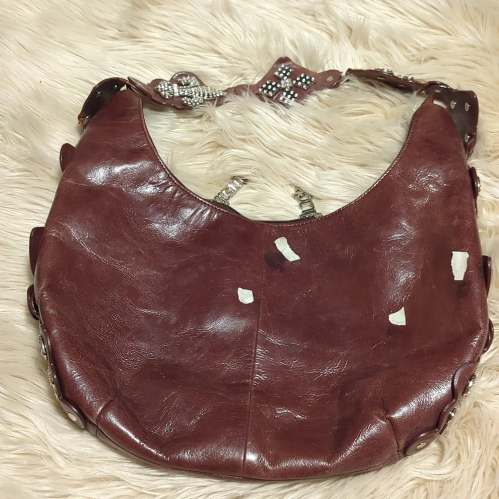 Charm and Luck brown leather shoulder bag - Picture 7 of 15